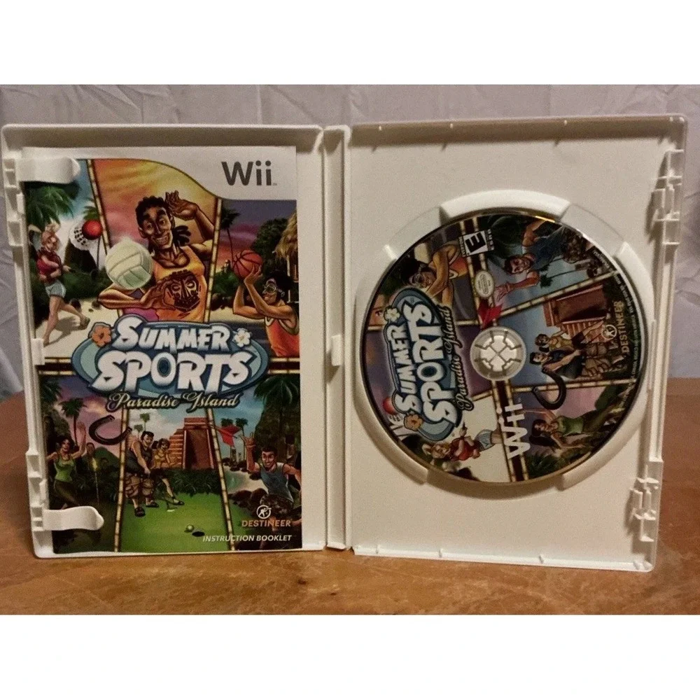 Summer Sports Paradise Island Nintendo Wii Volleyball Miniature Golf Horse Shoes